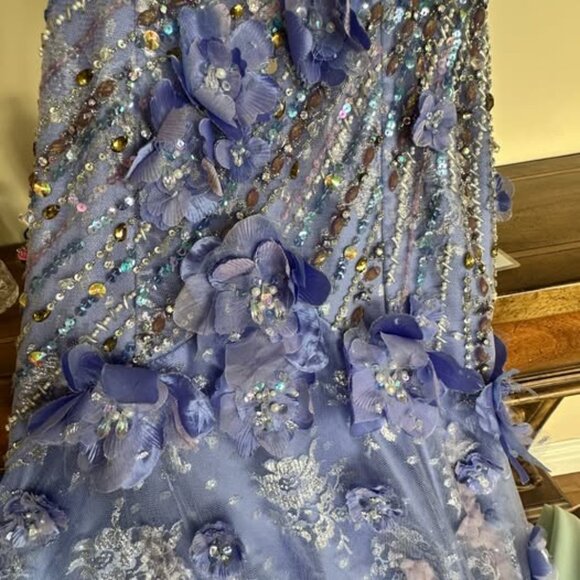 Mac Duggal Couture Cassandra Stone lavender pageant & prom gown - Size 2/4 - Picture 4 of 5